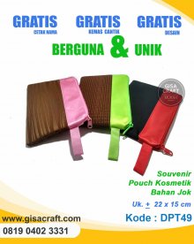 Souvenir Pouch Kosmetik Bahan Jok DPT49
