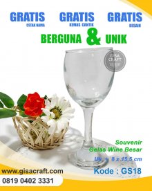 Souvenir Gelas Wine Besar GS18