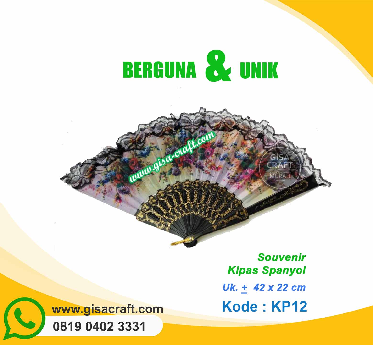 Souvenir Kipas Spanyol KP12 Souvenir Kipas Spanyol KP12