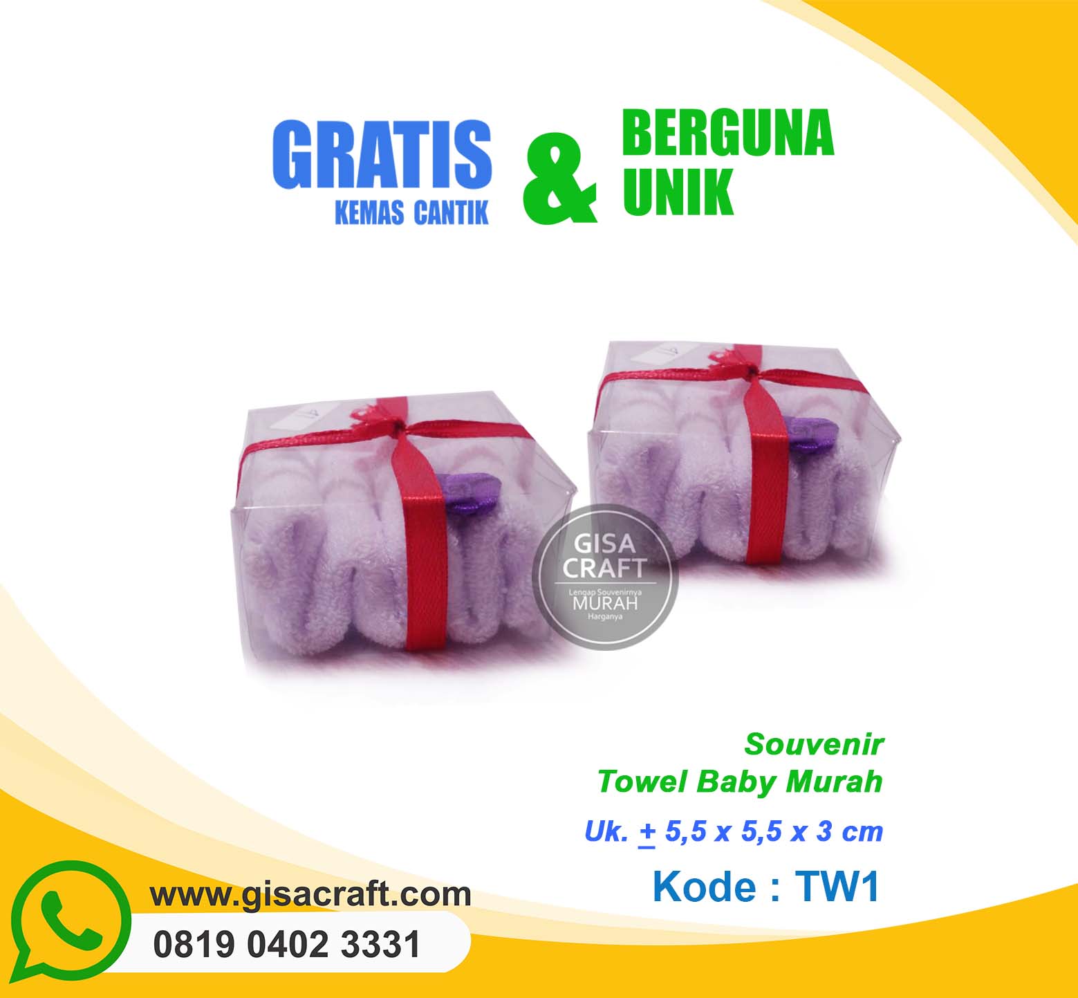 Souvenir Towel Baby Murah TW1 Souvenir Towel Baby Murah TW1