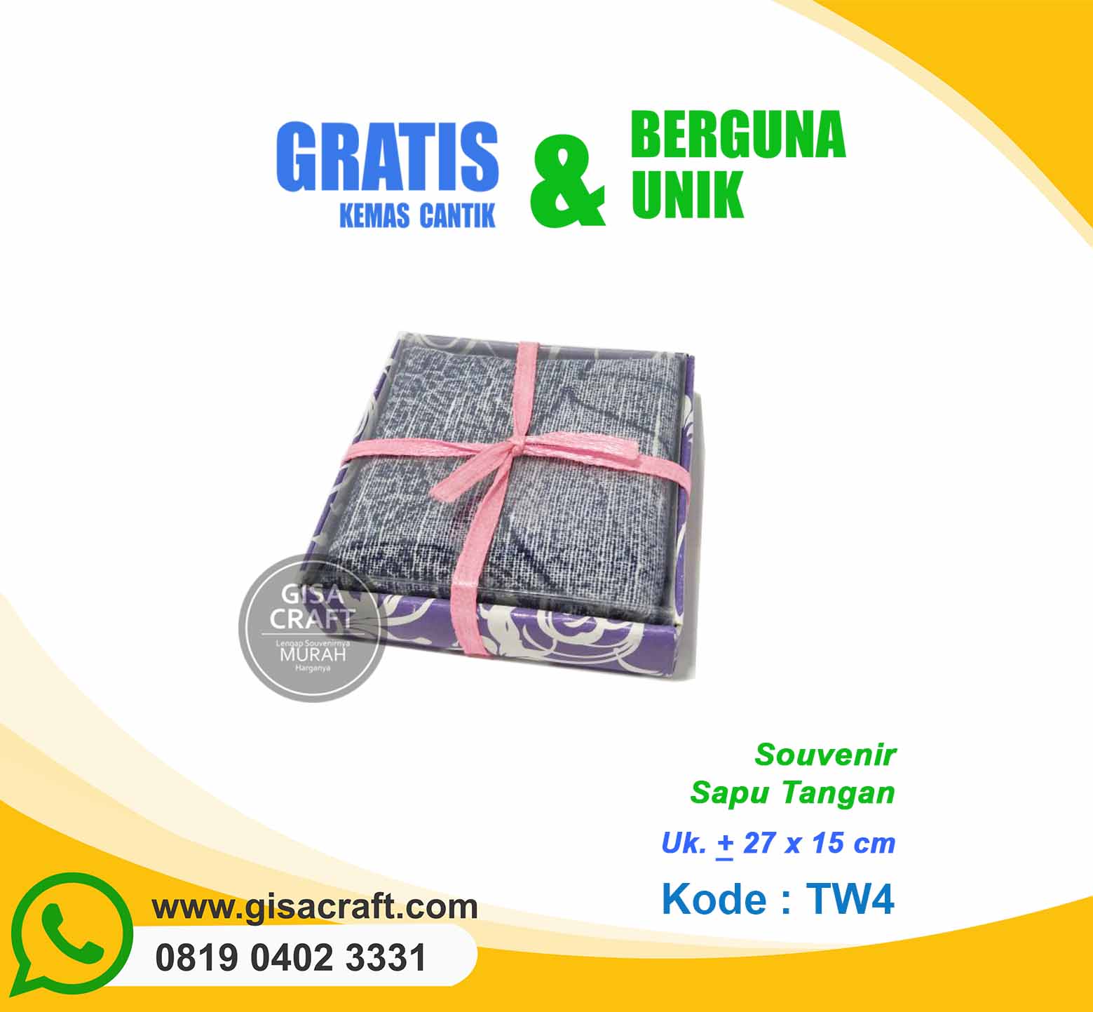 Souvenir Sapu Tangan TW4 Souvenir Sapu Tangan TW4