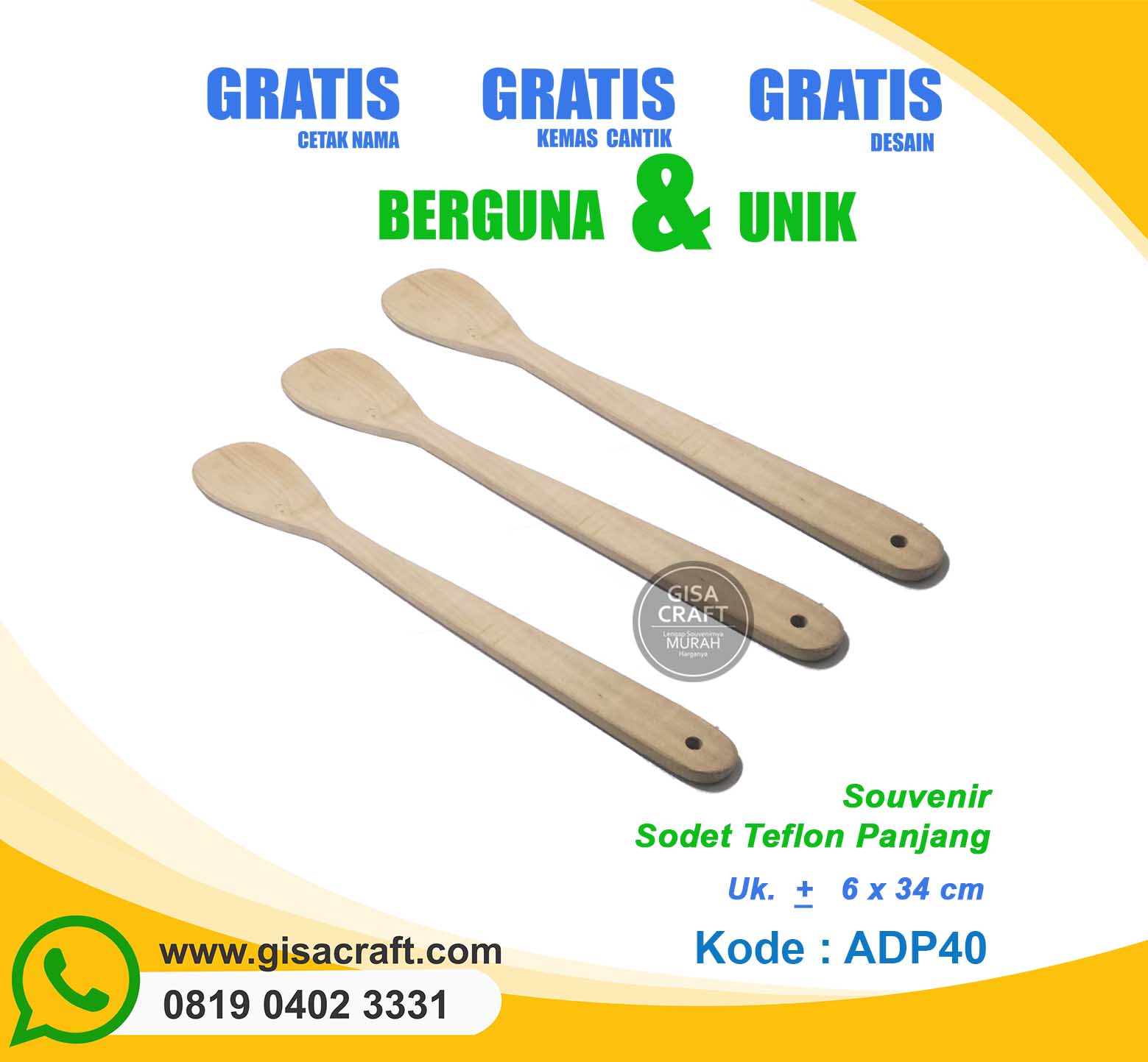 Souvenir Sodet Teflon Panjang ADP40 Souvenir Sodet Teflon Panjang ADP40