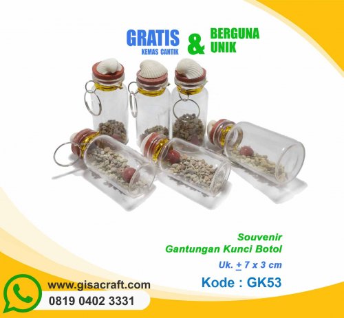 Souvernir Gantungan Kunci Botol GK53