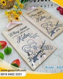 Souvenir Talenan Kayu Natural Besar ADP55