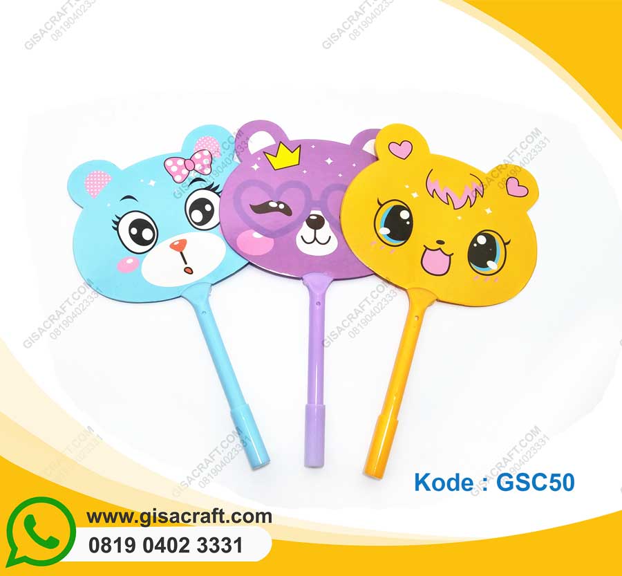 Souvenir Kipas Pulpen Plastik Mini GSC50 Souvenir Kipas Pulpen Plastik Mini GSC50