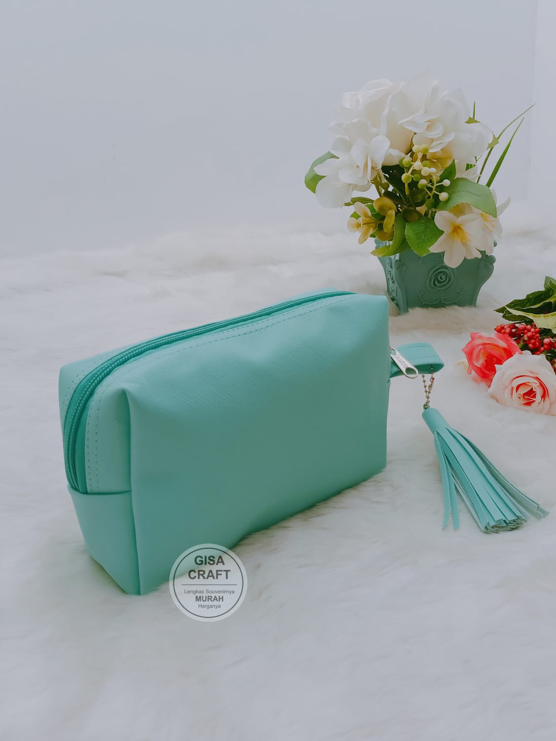 POUCH PRADA LAPIS KAIN SINTEX 18X12X5 CM 2