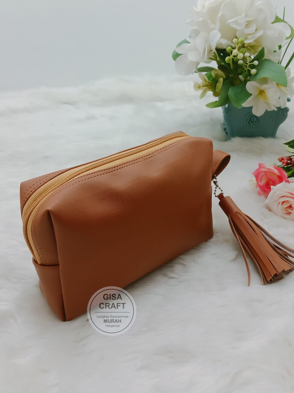 POUCH PRADA LAPIS KAIN SINTEX 18X12X5 CM