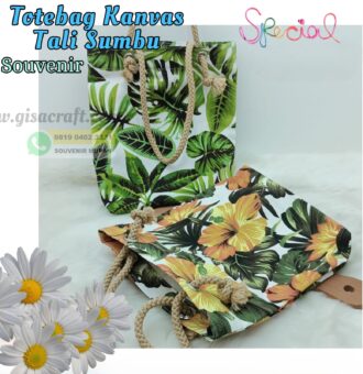 TAS KANVAS MOTIF TANPA RESLETING DGN TALI SUMBU 25X30X5 (30 DARI TENGAH)